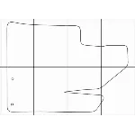 HYUNDAI SANTA FE 2010-2012 Лекала автоковриков