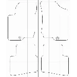 KIA CEED 2006-2010 Лекала автоковриков векторные