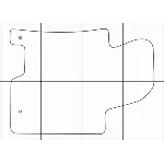 KIA CEED 2012-16 Лекала автоковриков векторные