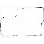 KIA OPIRUS 2005-2011 Лекала автоковриков векторные