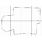 KIA OPTIMA 2010-16 Лекала автоковриков векторные