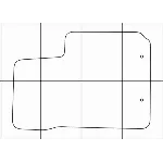 KIA PIKANTO 2011-16 Лекала автоковриков векторные