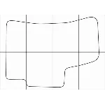 KIA RIO 2 2005-2011 Лекала автоковриков векторные