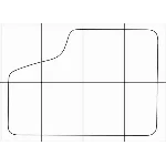 KIA RIO 2000-2005 Лекала автоковриков векторные