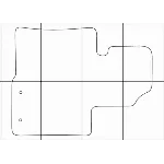 KIA SORENTO 2009-2015 Лекала автоковриков векторные