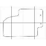 KIA SOUL 2008-- Лекала автоковриков векторные