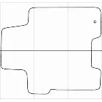 KIA SPORTAGE 2005-2010 Лекала автоковриков векторные