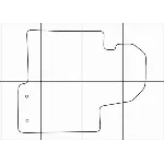 KIA SPORTAGE 2010-- Лекала автоковриков векторные