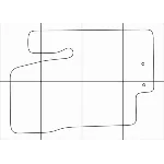 KIA VENGA 2009-16 Лекала автоковриков векторные