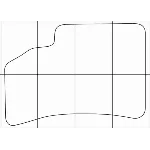 KIA СERATO 2004-2009 Лекала автоковриков векторные