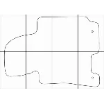 KIA СERATO 2013-16 Лекала автоковриков векторные