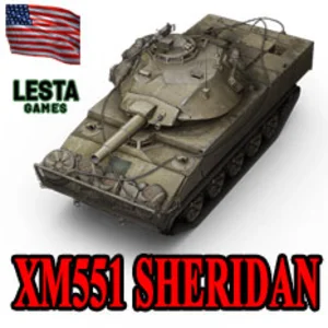 XM551 SHERIDAN в ангаре ✔️ WoT СНГ