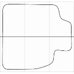 LEXUS LX 470 2000-2007 Лекала автоковриков