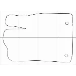 LEXUS ЕS-250 2012-- Лекала автоковриков