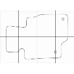 MAZDA 6 2012-- Лекала автоковриков вектор