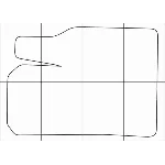 MAZDA CX-9 2008-- Лекала автоковриков вектор