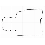 MAZDA XEDOS 9 1994-2000 Лекала автоковриков вектор