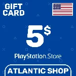 ⭐️Карта Пополнения PSN 5$ (USD) США