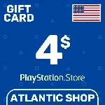 ⭐️Карта Пополнения PSN 4$ (USD) США