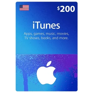 🔑 Apple iTunes Gift Card US 200$ ✅