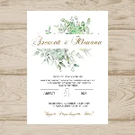 Открытка  на свадьбу  №704