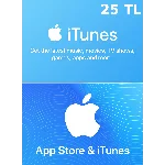 🔵 iTunes 25 TL ПОДАРОЧНАЯ КАРТА (ТУРЦИЯ) 🚀AUTO✔