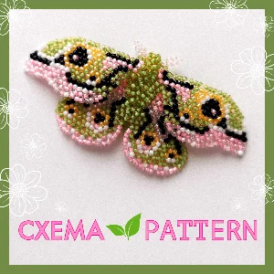 Схема для бисера: Мотылек 🦋 RU|EN