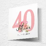 Открытка на день рождения, юбилей №J40