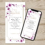 Электронное свадебное приглашение №E3