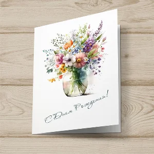 Открытка  день рождения №J21