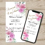 Электронное свадебное приглашение №E27