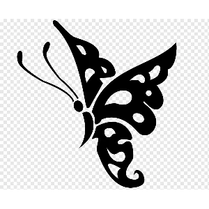 Трафареты бабочек для вырезания шаблоны