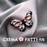 Схема для бисера: Бабочка 🦋 RU|EN