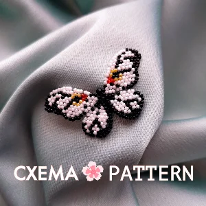 Схема для бисера: Бабочка 🦋 RU|EN