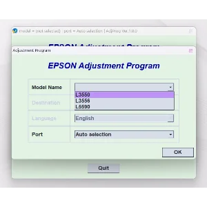 EPSON AdjProg Reset L3550 L3556 L5590