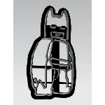 Вырубка для пряника "Лего Бэтмен 10 см" высота 10 см