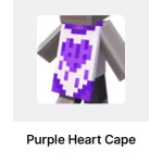 МАЙНКРАФТ【Purple Heart Cape】СКИН | КОД | JAVA & BEDROCK