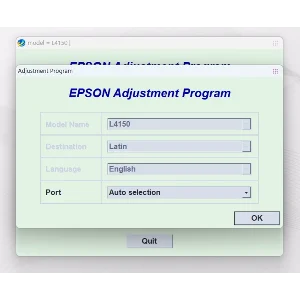 EPSON AdjProg Reset L4150