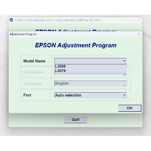 EPSON AdjProg Reset L3050 L3070