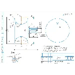 Чертеж детали вал-барабан в компасе
