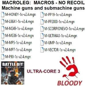 BattleBit remastered - ПП и пулемёты - макросы - bloody