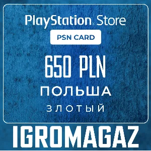 Карта PlayStation(PSN) 650 PLN (Злотых)🔵Польша