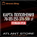 Карты оплаты Nintendo eShop 70-120-250-370-500 zł PLN