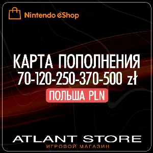 Карты оплаты Nintendo eShop 70-120-250-370-500 zł PLN