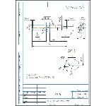Ось. Рабочий чертеж детали ось в компасе.