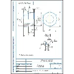 МЧ00.62.00.05 гайка. Рабочий чертеж детали в компасе