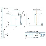 МЧ00.62.00.02 стойка. Рабочий чертеж детали в компасе