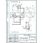 МЧ00.41.00.04 гайка накидная. Чертеж детали в компасе