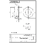 МЧ00.08.00.07 гайка накидная. Чертеж детали в AutoCAD