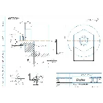 МЧ00.33.00.03 штуцер. Рабочий чертеж детали в компасе